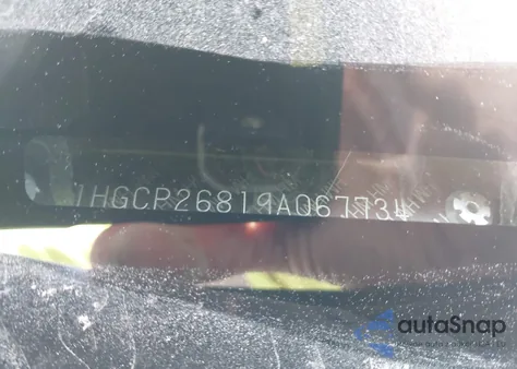 2009 Honda Accord 2.4 Ex-L from USA, damaged, VIN 1HGCP26819A067734